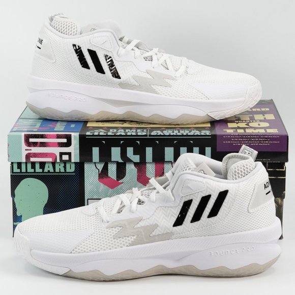 Adidas Dame 8 'Admit One - Cloud White' GY6462 Basketball Sneakers size 10.5 - Picture 9 of 10